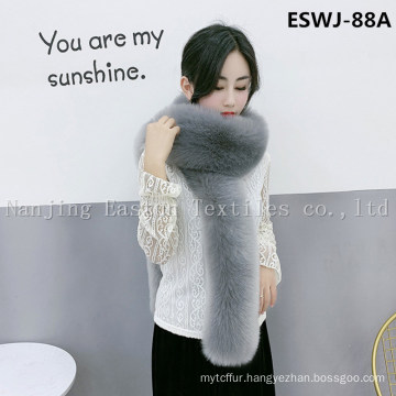 Faux Raccoon and Fox Fur Scarf Eswj-88A